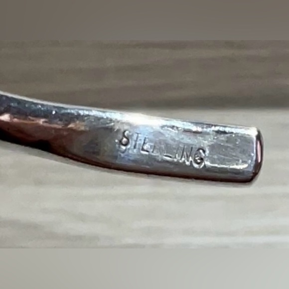 Vintage Handmade Sterling Silver Modernist Twisted Wavy Cuff Bracelet, 6.5", 12g - Picture 7 of 7